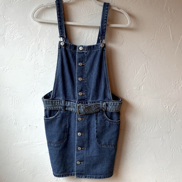 Pacsun Overalls Womens
Medium Denim Blue Jean
Dress Jumpsuit Short Stripes M - Picture 1 of 14